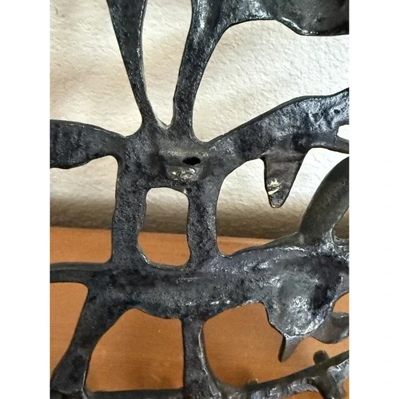 Vintage MCM Walter Bosse Ebonized Brass Key Holder Bremen‎ Town Musicians